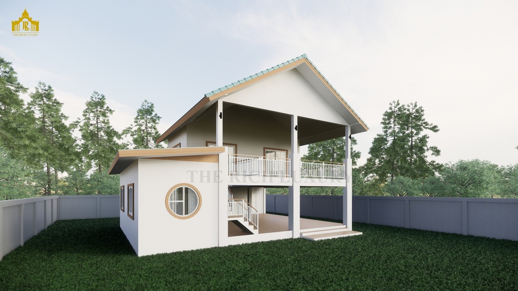 ผลงานออกแบบบ้านพักอาศัย 2 ชั้น จ.อุดรธานี