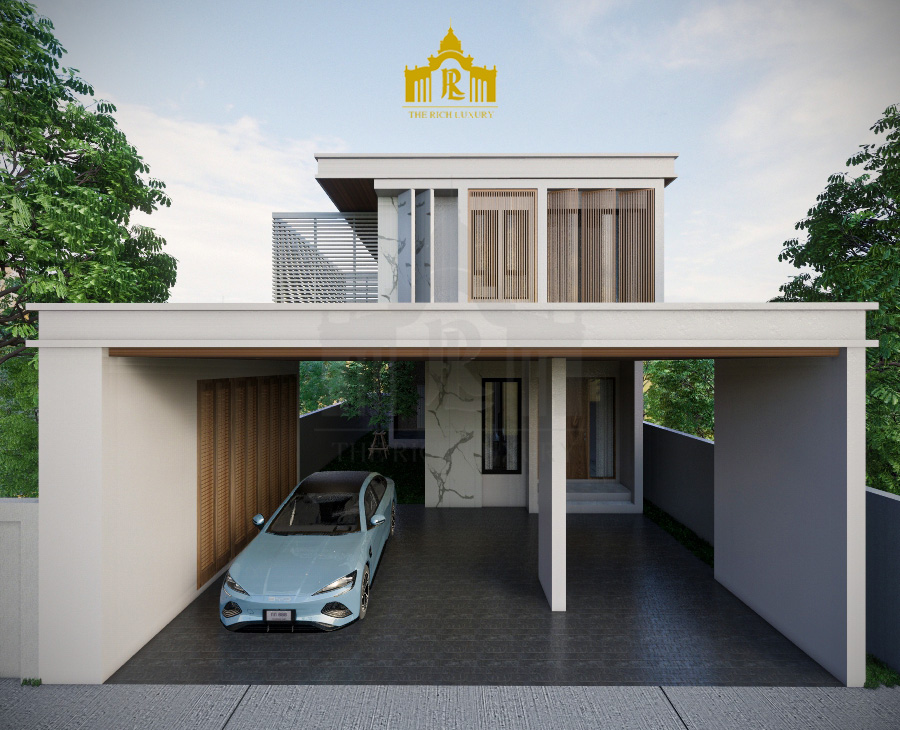 ผลงานออกแบบบ้านพักอาศัย 2ชั้น จ.กรุงเทพมหานคร