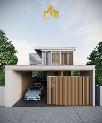ผลงานออกแบบบ้านพักอาศัย 2ชั้น จ.กรุงเทพมหานคร